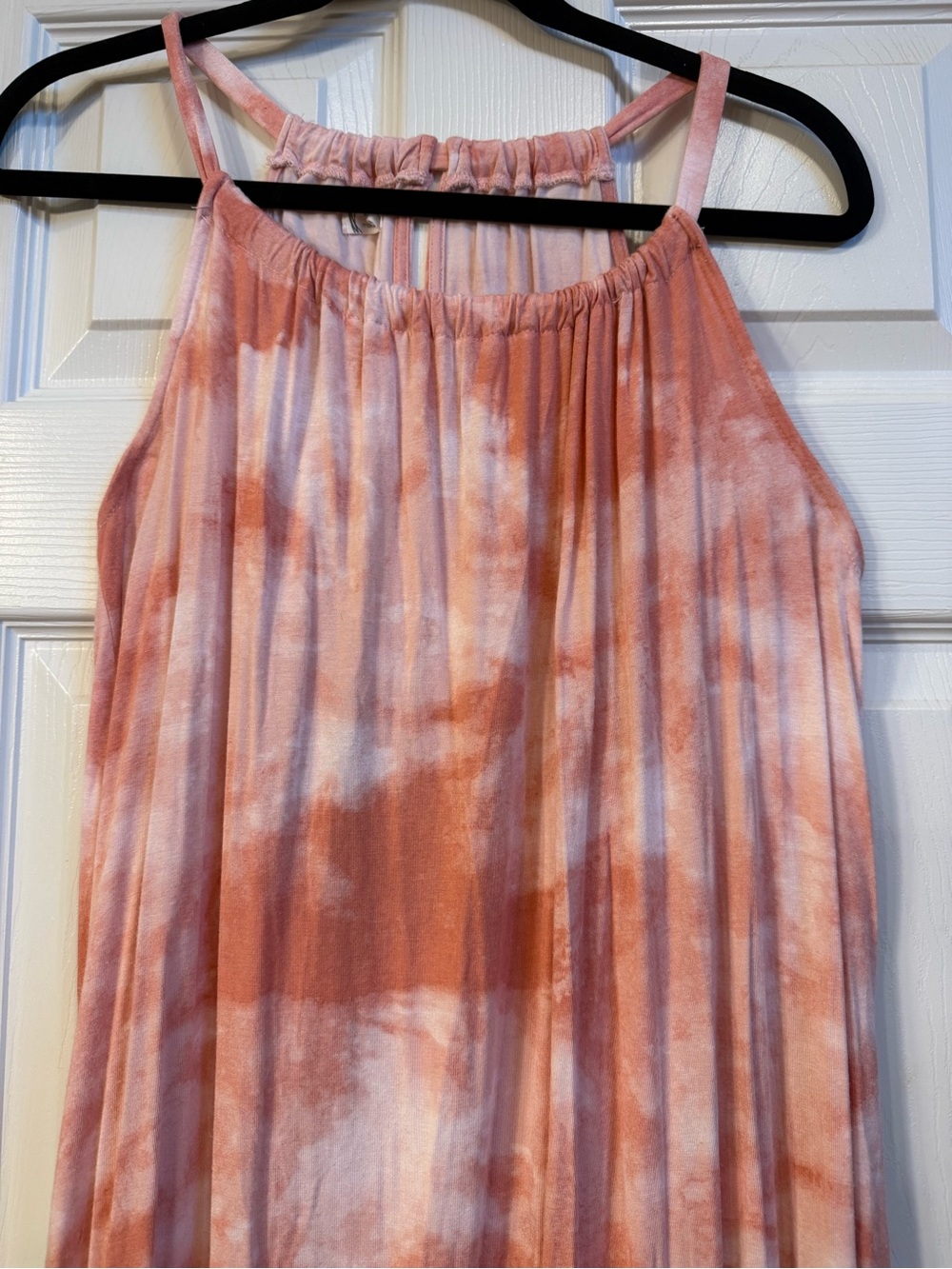 Maurices Peach Tie-Dye Maxi Dress - Picture 2 of 7